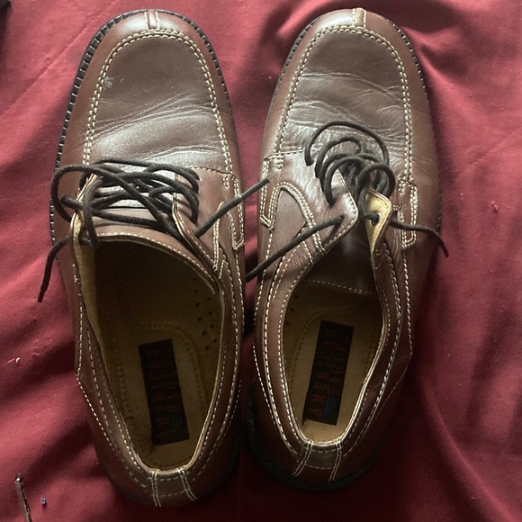 American Eagle by Payless Brown Leather Derbys - Picture 1 of 5